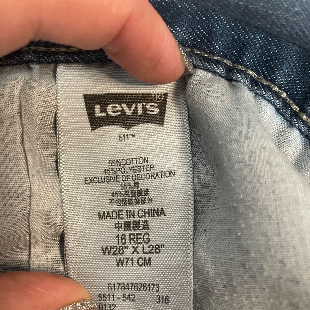 Levi’s 511 Slim Jeans Women size‎ 28x28 or 16 Reg - Picture 4 of 5